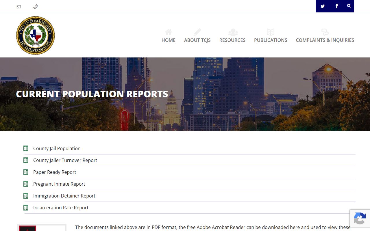 Blanco County inmate population TCJS current population reports